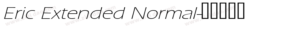Eric Extended Normal字体转换